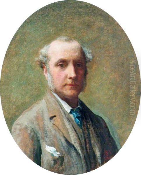 Self Portrait Oil Painting by James Sant