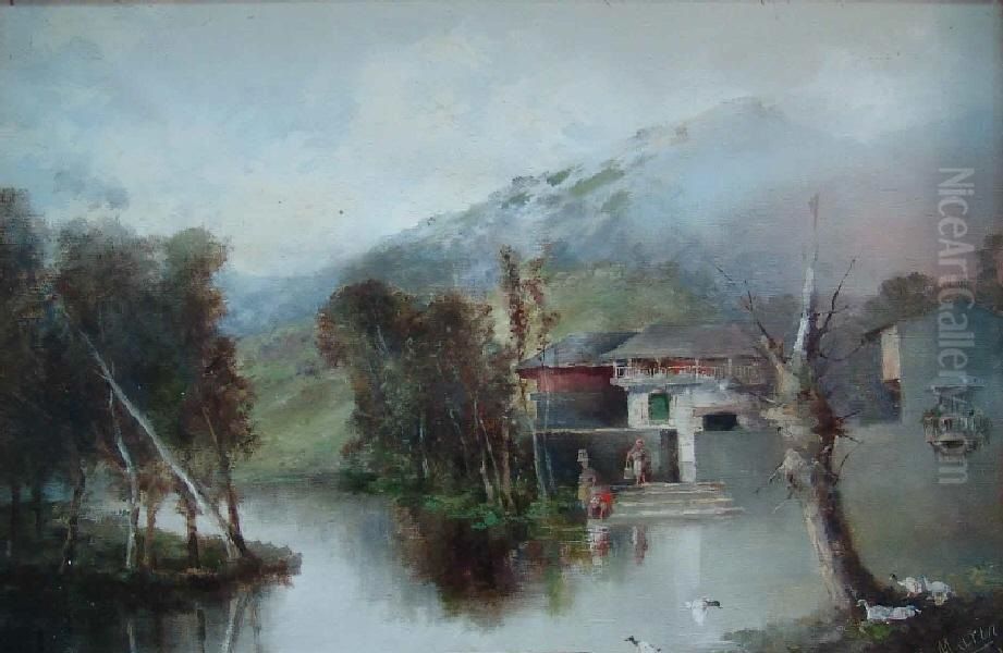 Landscape Oil Painting by Jose Marin-Baldo y Burgueros