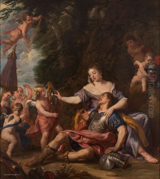 Rinaldo and Armida Oil Painting by Gaspar De Crayer