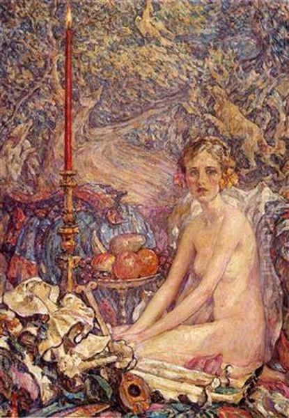 Spirit of the garden Oil Painting by Robert Lewis Reid
