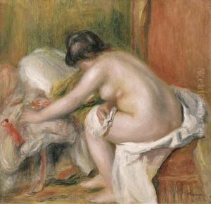 Baigneuse assise