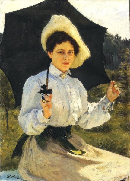 In the sun Oil Painting by Ilya Repin