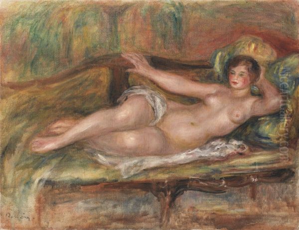 Femme allongee Oil Painting by Pierre-Auguste Renoir