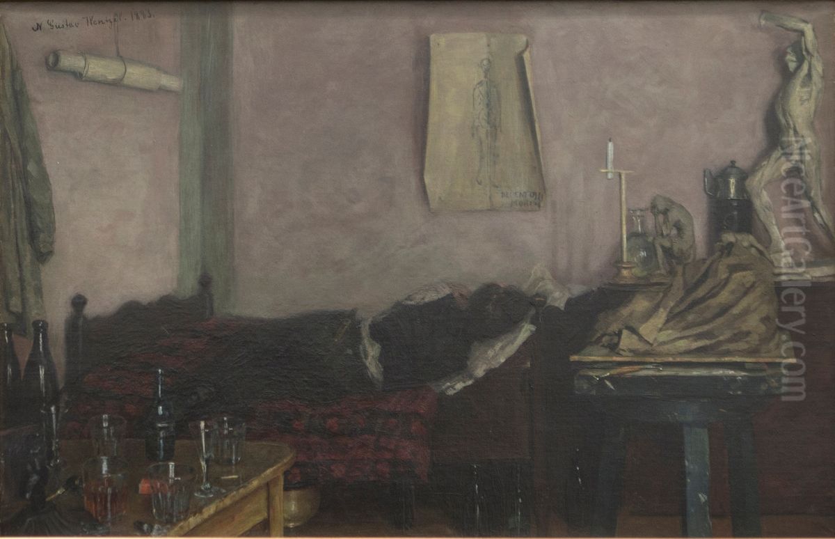 Dagen derpa Oil Painting by Gustav Wentzel