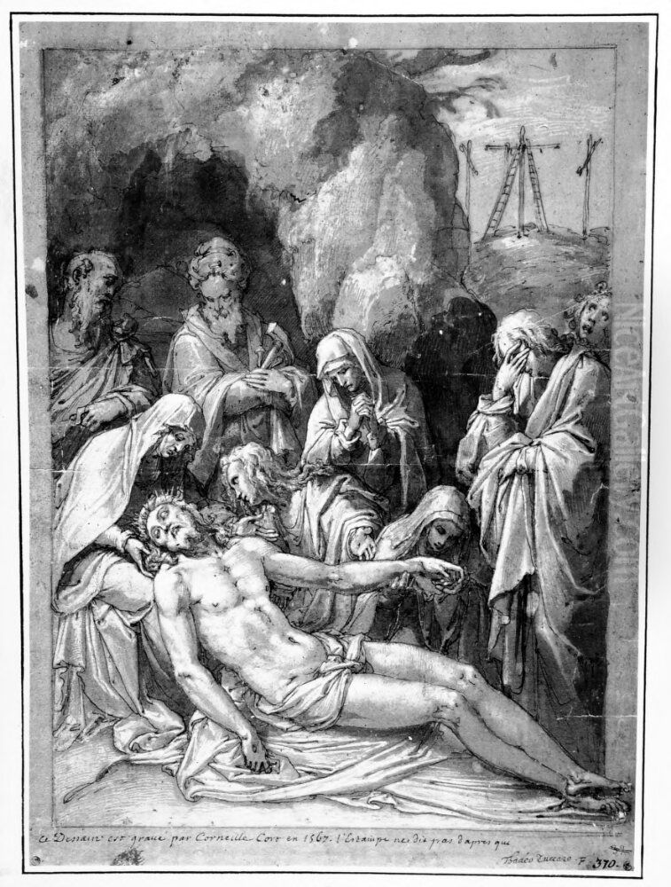 Pieta Oil Painting by Federico Zuccari