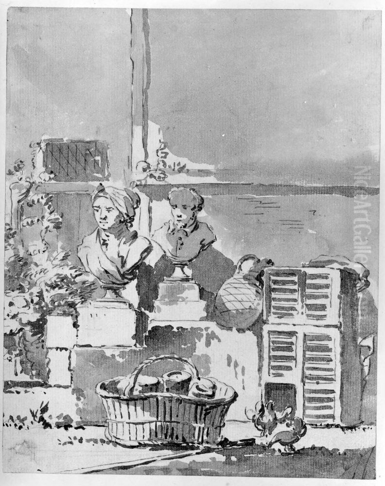 Gardshorn Oil Painting by Jean Eric Rehn