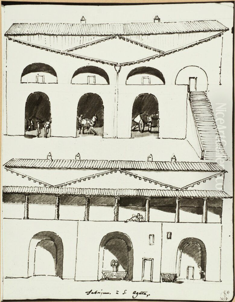 1472-1611, NMH 37/1874:1613-1620, NMH 37/1874:1622-1649, NMH 37/1874:1653-1680 Oil Painting by Louis Masreliez