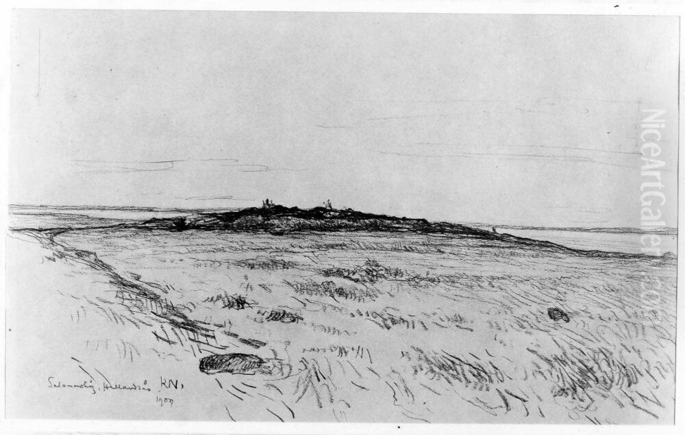 Salomons hog, Hallandsas Oil Painting by Karl Nordstrom