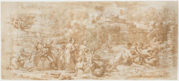 The Rape of Europa Oil Painting by Nicolas Poussin