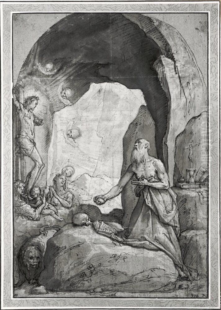 St. Jerome Oil Painting by Federico Zuccari