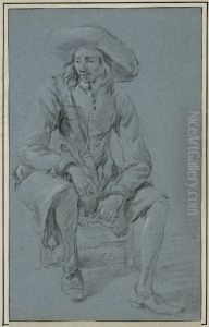 Sittande soldat