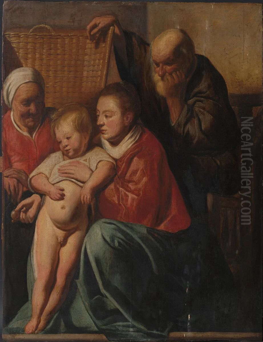 The Holy Family Oil Painting by Jacob Jordaens