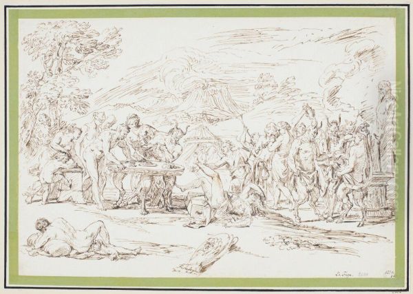 The Priapus Feast Oil Painting by Raymond Lafage