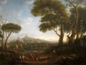 Landscape with Arcadian Figures and Imaginary Classical Buildings