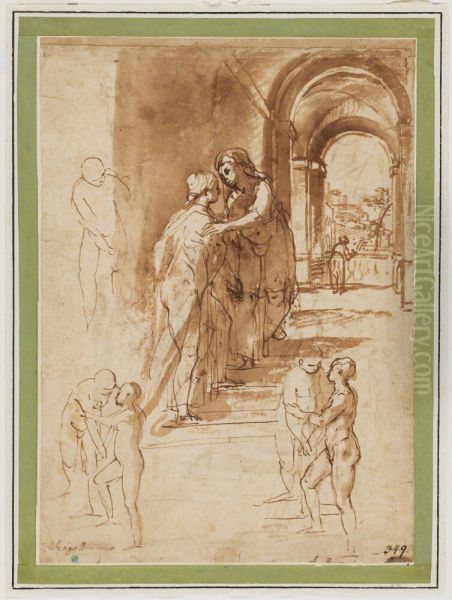 The Visitation Oil Painting by Federico Barocci