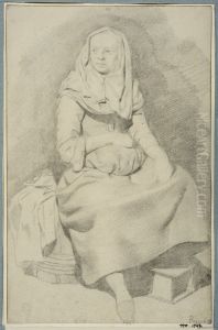 Sittande kvinna