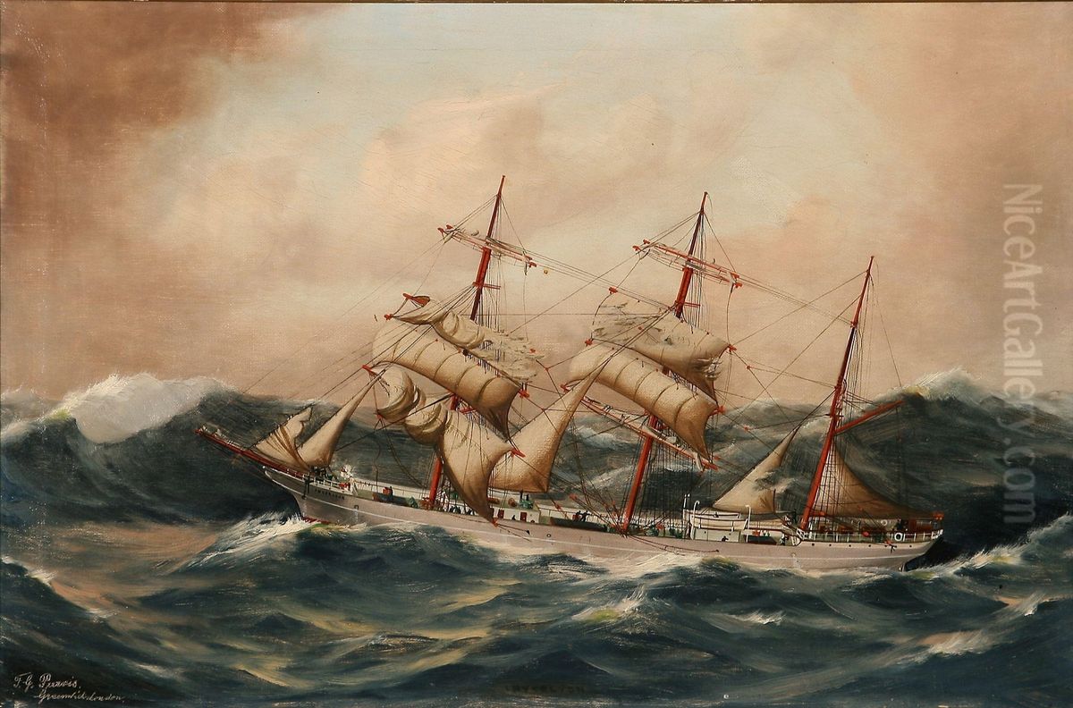The barque 'Inverlyon' Oil Painting by Thomas G. Purvis