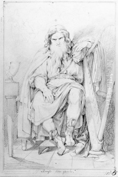 Brage, the Elder Oil Painting by Carl Wahlbom