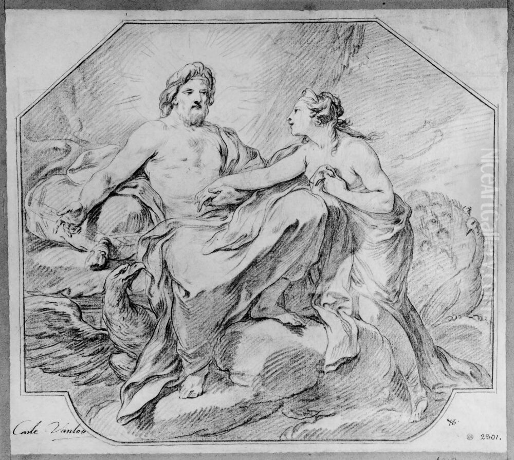 Jupiter och Juno Oil Painting by Charles-Andre van Loo