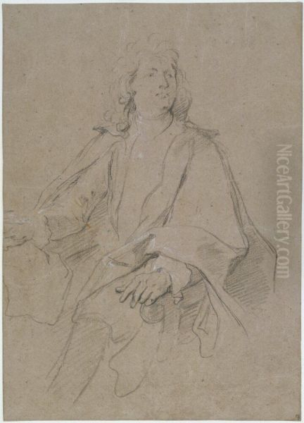 Portratt av Jules Hardouin Mansart Oil Painting by Francois de Troy