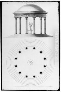 Amortemplet i Trianon. Exterior och plan