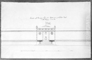 Forslag till dekor vid Gustav IV Adolfs kroning