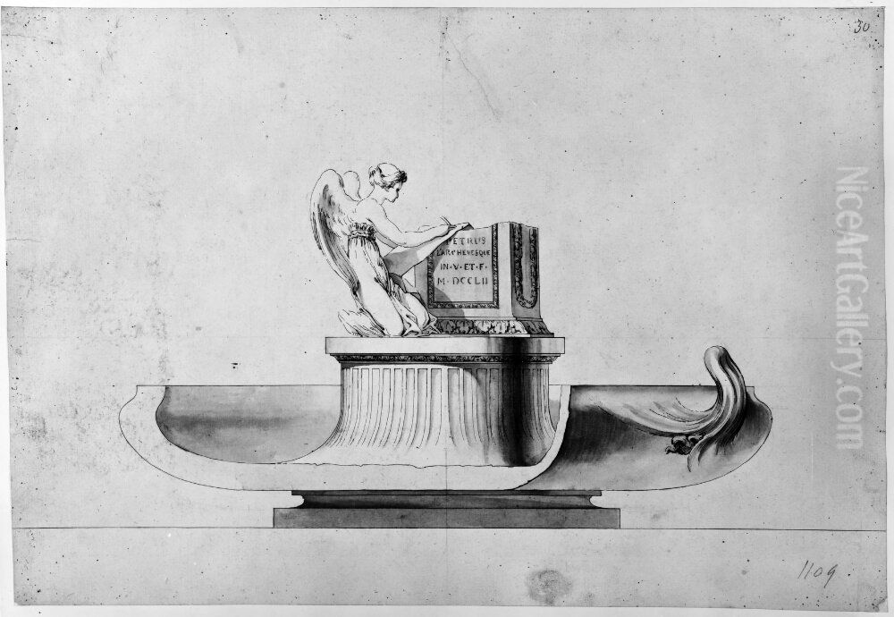 Historiens musa Oil Painting by Pierre Hubert L'Archeveque