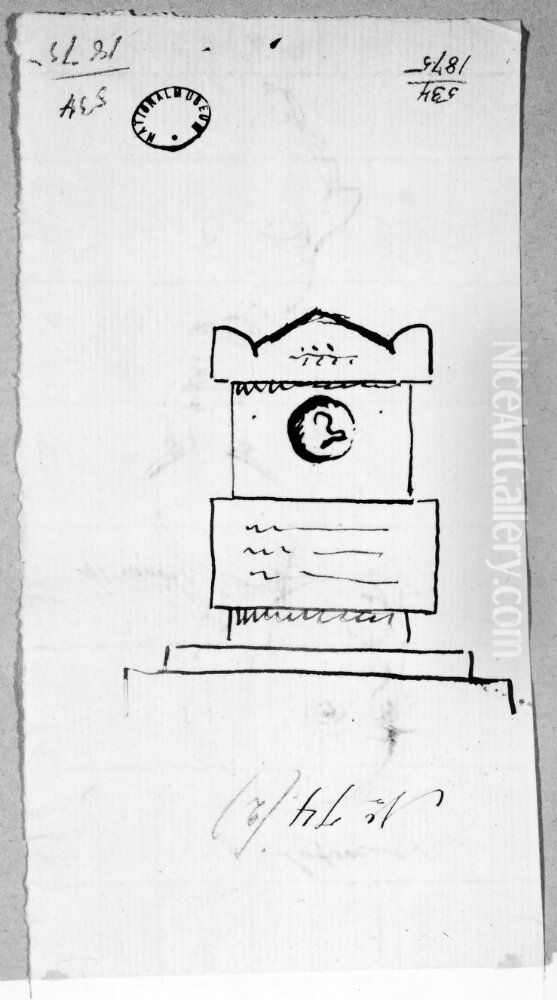 Lafrens. Nikander Oil Painting by Johan Tobias Sergel