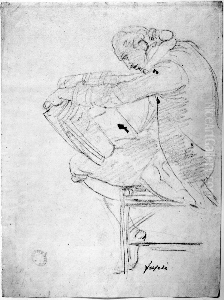 Fuseli Oil Painting by Johan Tobias Sergel