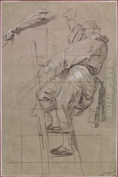 Man pa stege Oil Painting by Jean Jouvenet