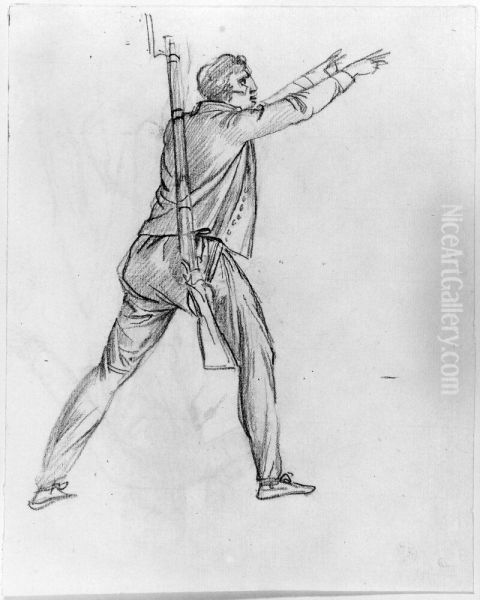 Figurstudie for Le 10 Aout 1792 Oil Painting by Francois Gerard