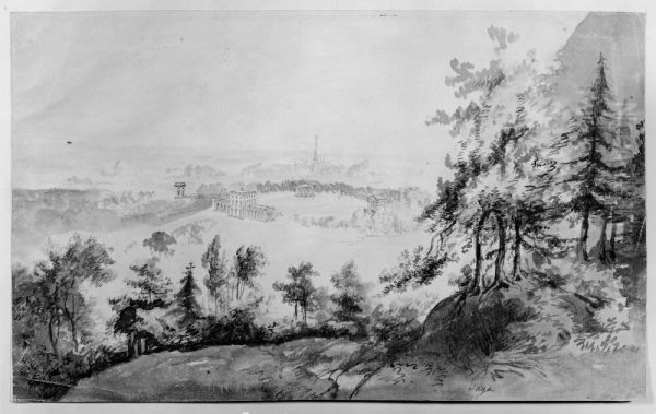 Ukna och gardserums dalgang Oil Painting by Fredrik Wilhelm Scholander