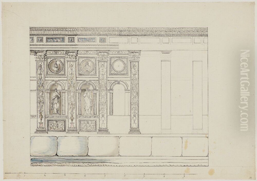 s divan, Haga Oil Painting by Louis Masreliez