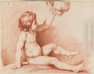 Little Naked Girl Sitting