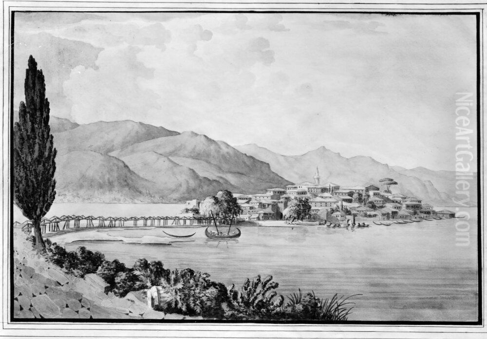 Vy over Appolonie Oil Painting by Carl Gustaf Lowenhielm