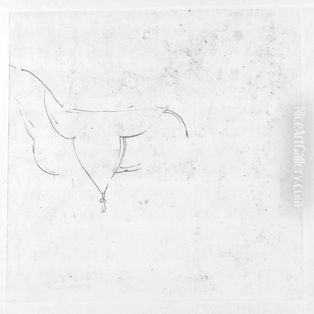 Sketch of a Horse and a Saddle Oil Painting by Giulio Romano (Orbetto)