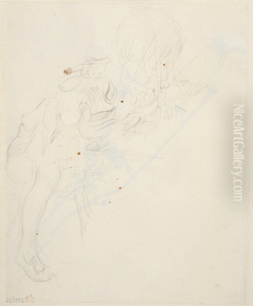 Studie for portratt av Gosta Laurin Oil Painting by Carl Larsson