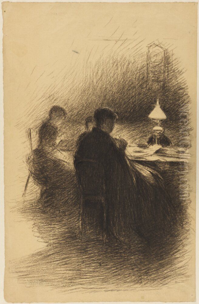 By the Evening Light Oil Painting by Karl Nordstrom