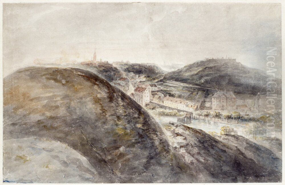 Utsikt over Sodermalm Oil Painting by Elias Martin