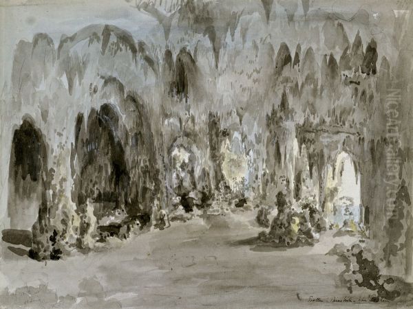 Grottan i Painshill Oil Painting by Elias Martin