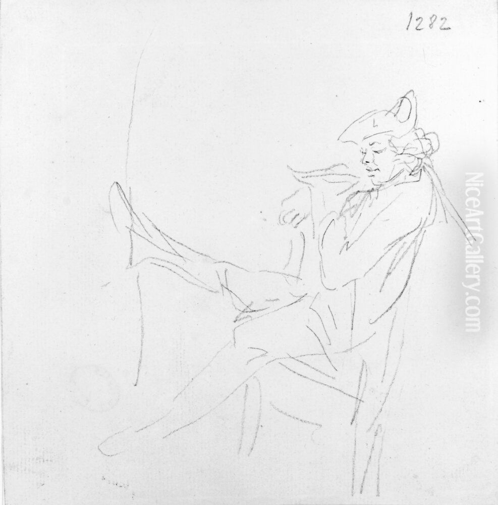 Figurstudie Oil Painting by Elias Martin