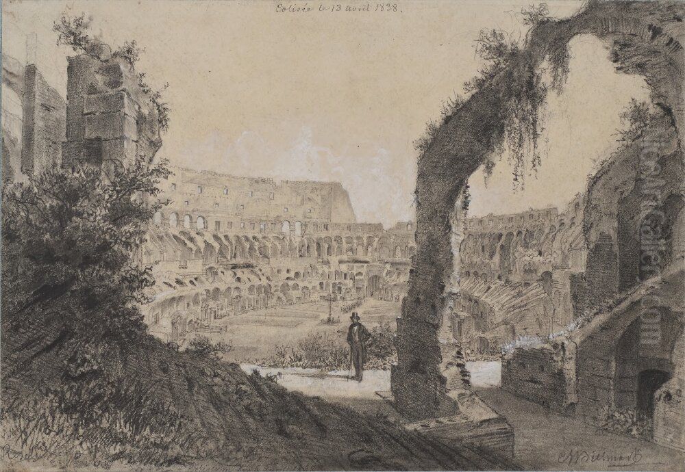 Colisee Oil Painting by Carl Johan Billmark