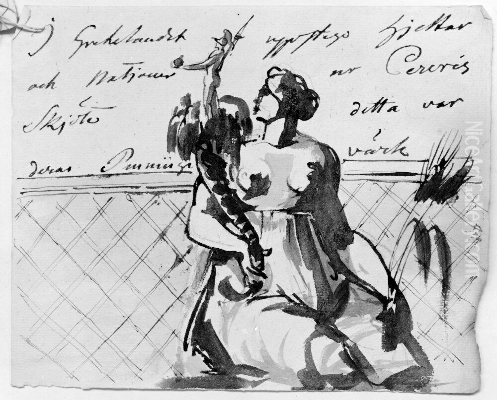 I Grekelandet uppstego hjeltar [...]. Skissbok 