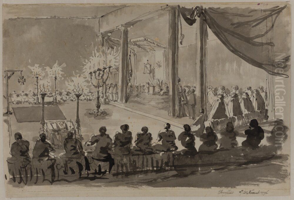 Assembly of the Members of an Order Oil Painting by Carl August Ehrensvard Assembly of the Members of an Order Oil Painting by Carl August Ehrensvard