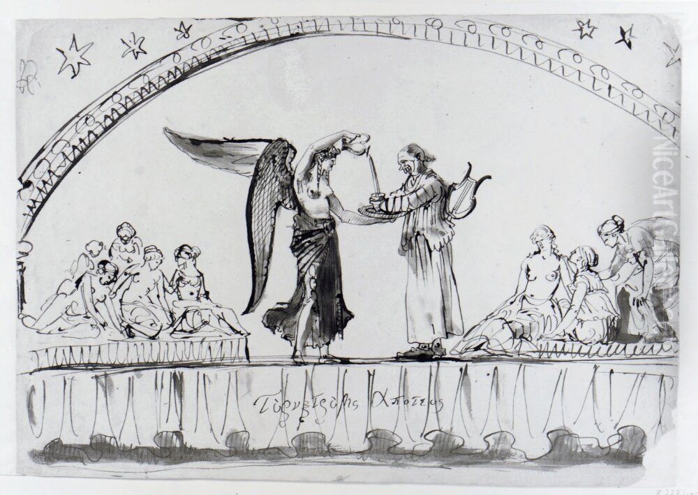 Tornstroms apoteos Oil Painting by Carl August Ehrensvard Tornstroms apoteos Oil Painting by Carl August Ehrensvard