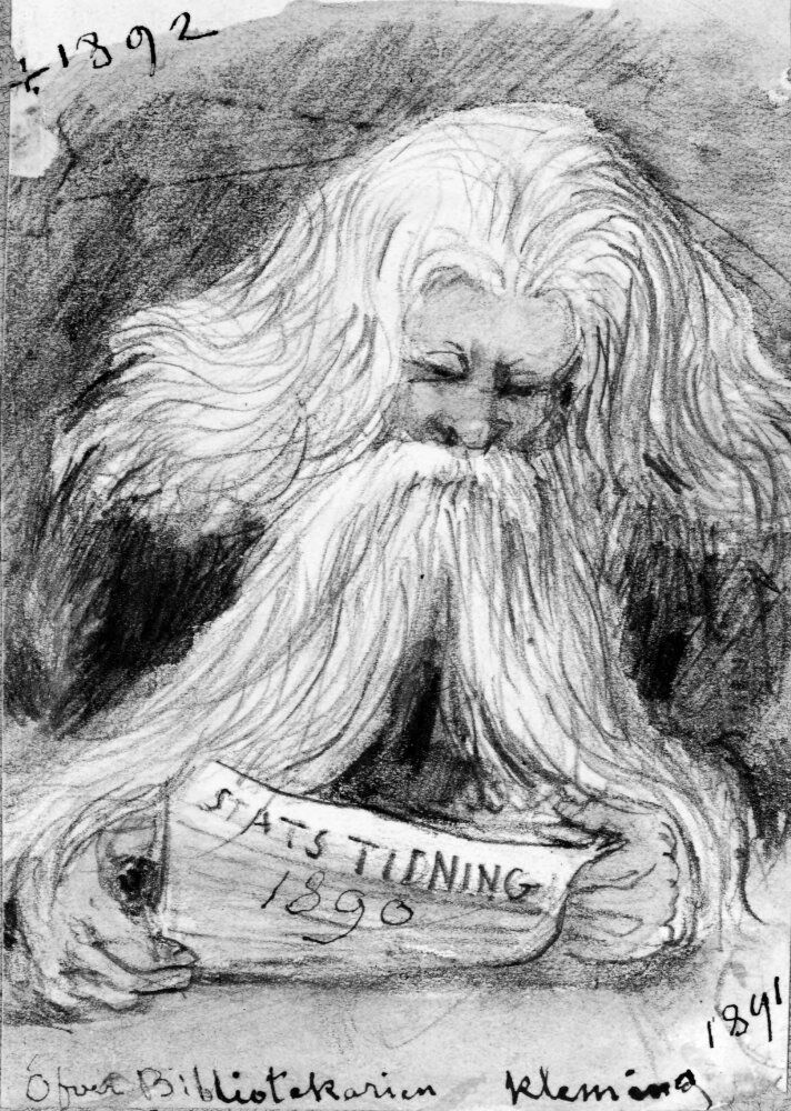 Gustaf E. Klemming, overbibliotekarie. Skissbok 