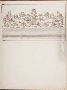 Banquet Table with Trionfi, Arranged for the Pope for Maundy Thursday 1668