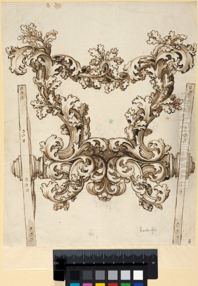 Rear Frame of a Couch Oil Painting by Ciro Ferri