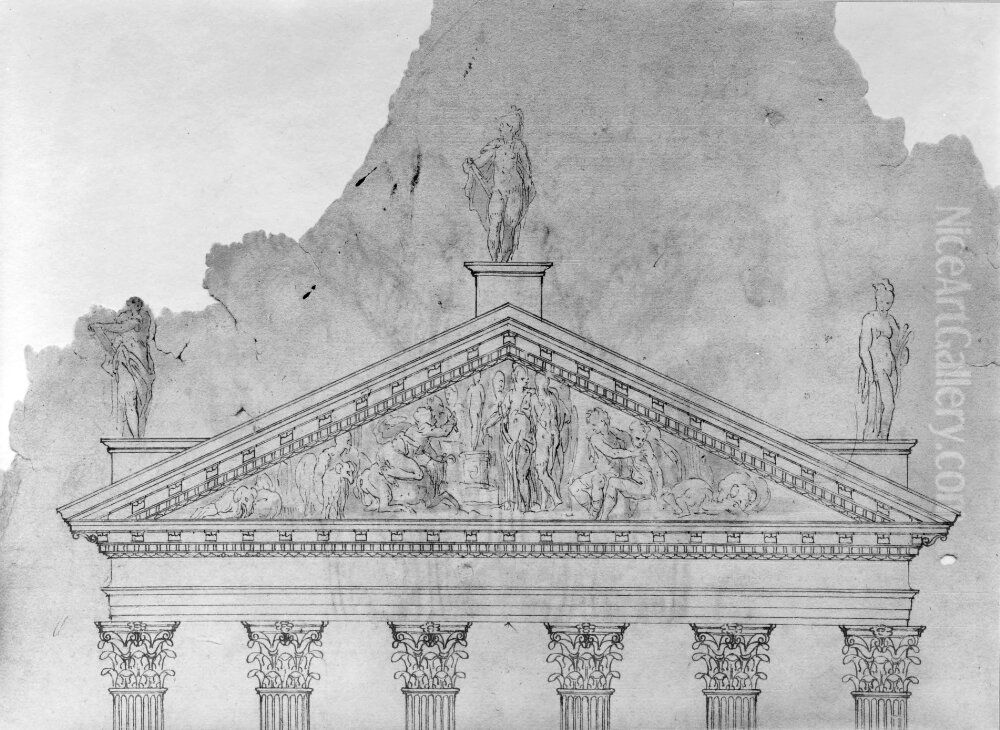 Temple of the Dioscuri in Naples Oil Painting by Andrea Palladio