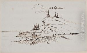Marin med klippudde. Blad 58 ur skissbok